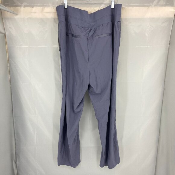 Athleta Women 22 Nolita Wide Leg Pant Pull On Dusty Purple High Rise Stretch NEW - Picture 4 of 11